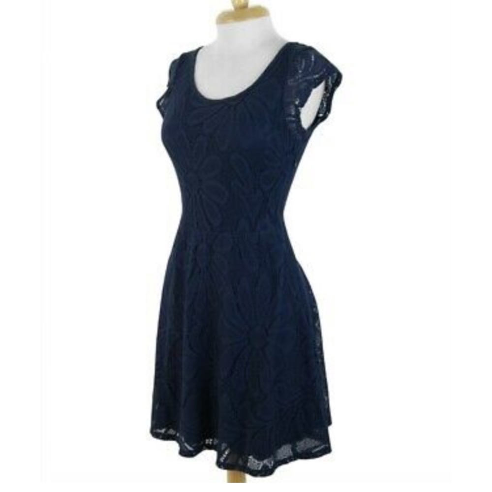 Anthropologie Deletta Lace Skater Dress